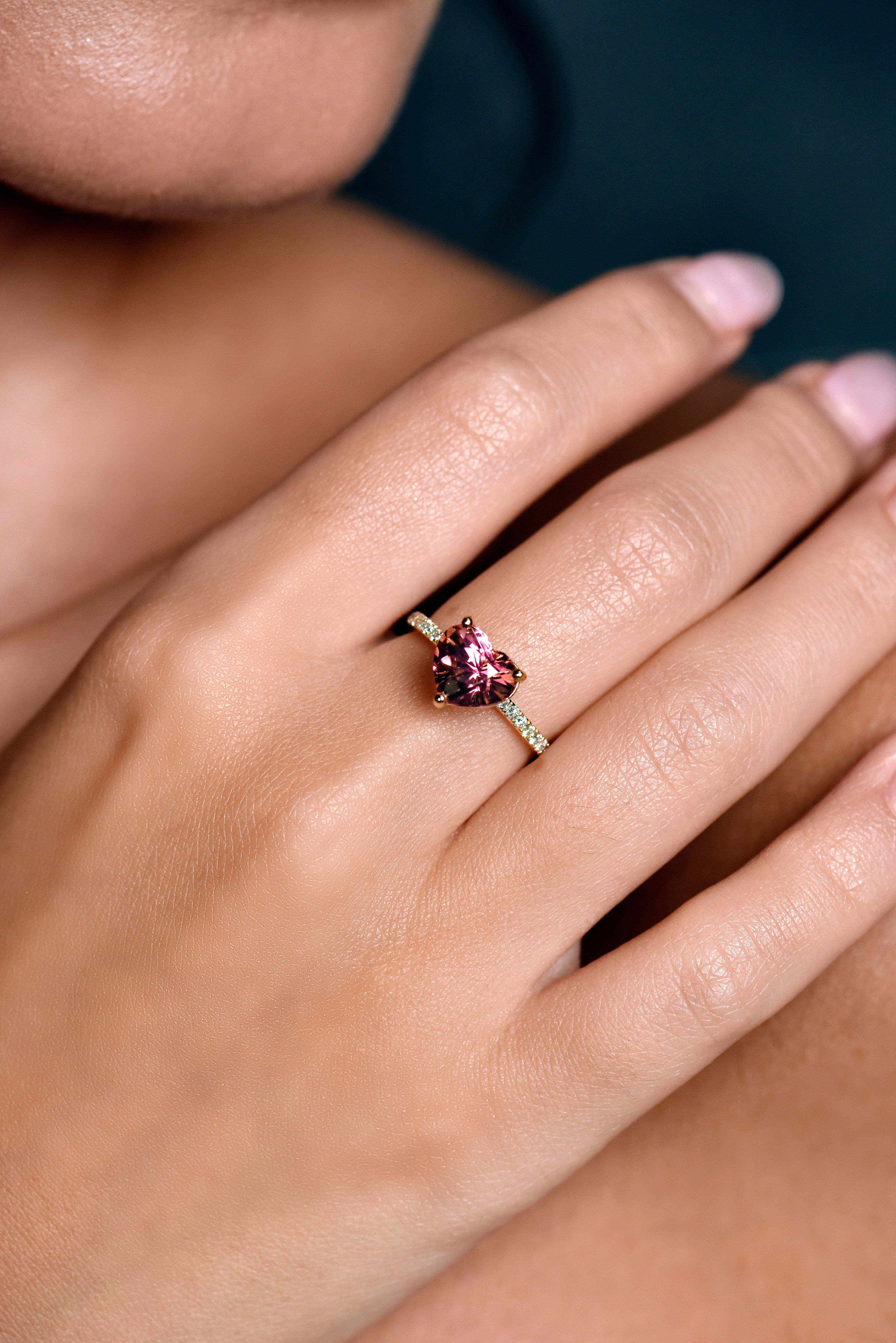 Pink Tourmaline Ring