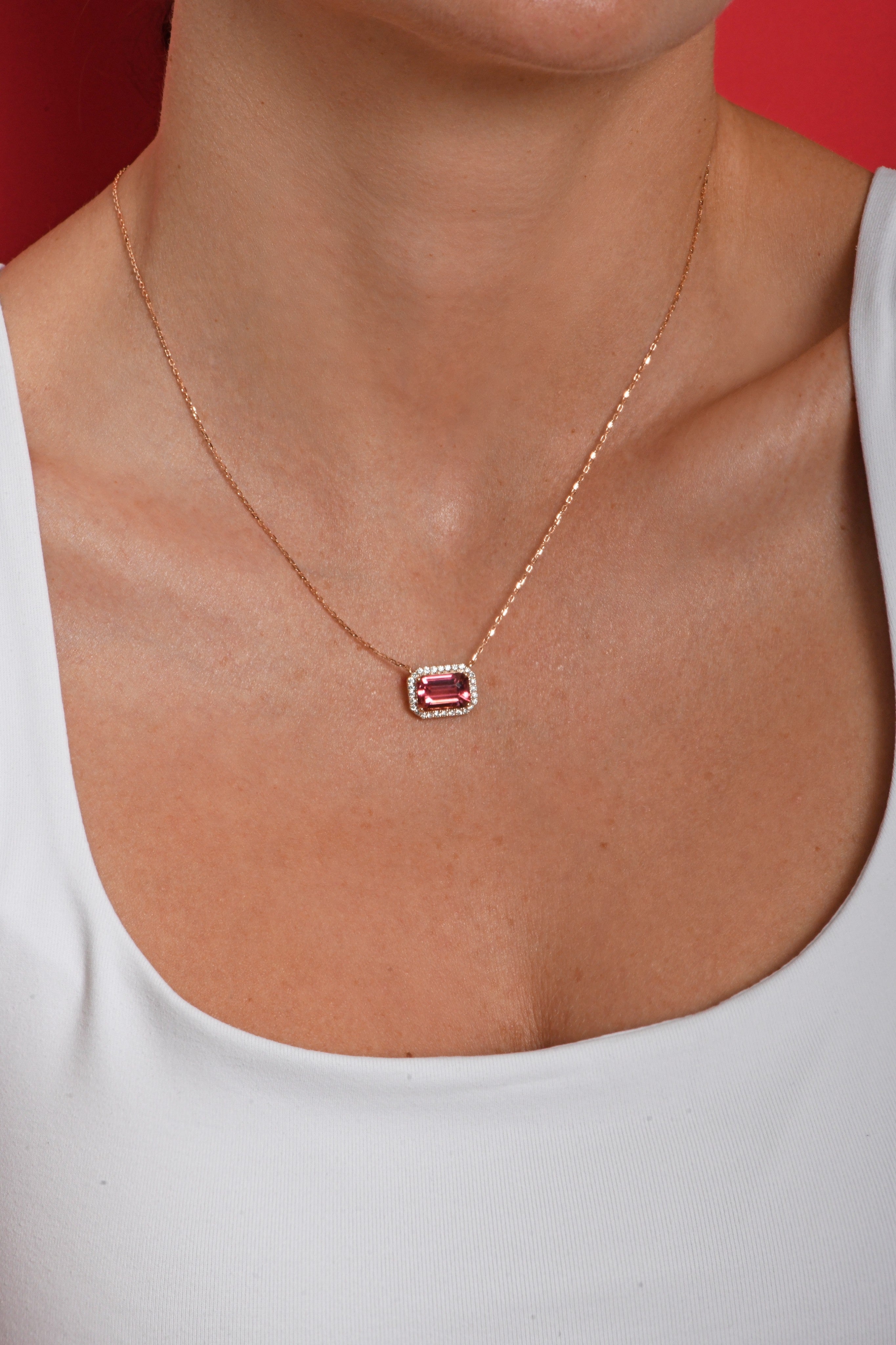 Pink Tourmaline Pendant