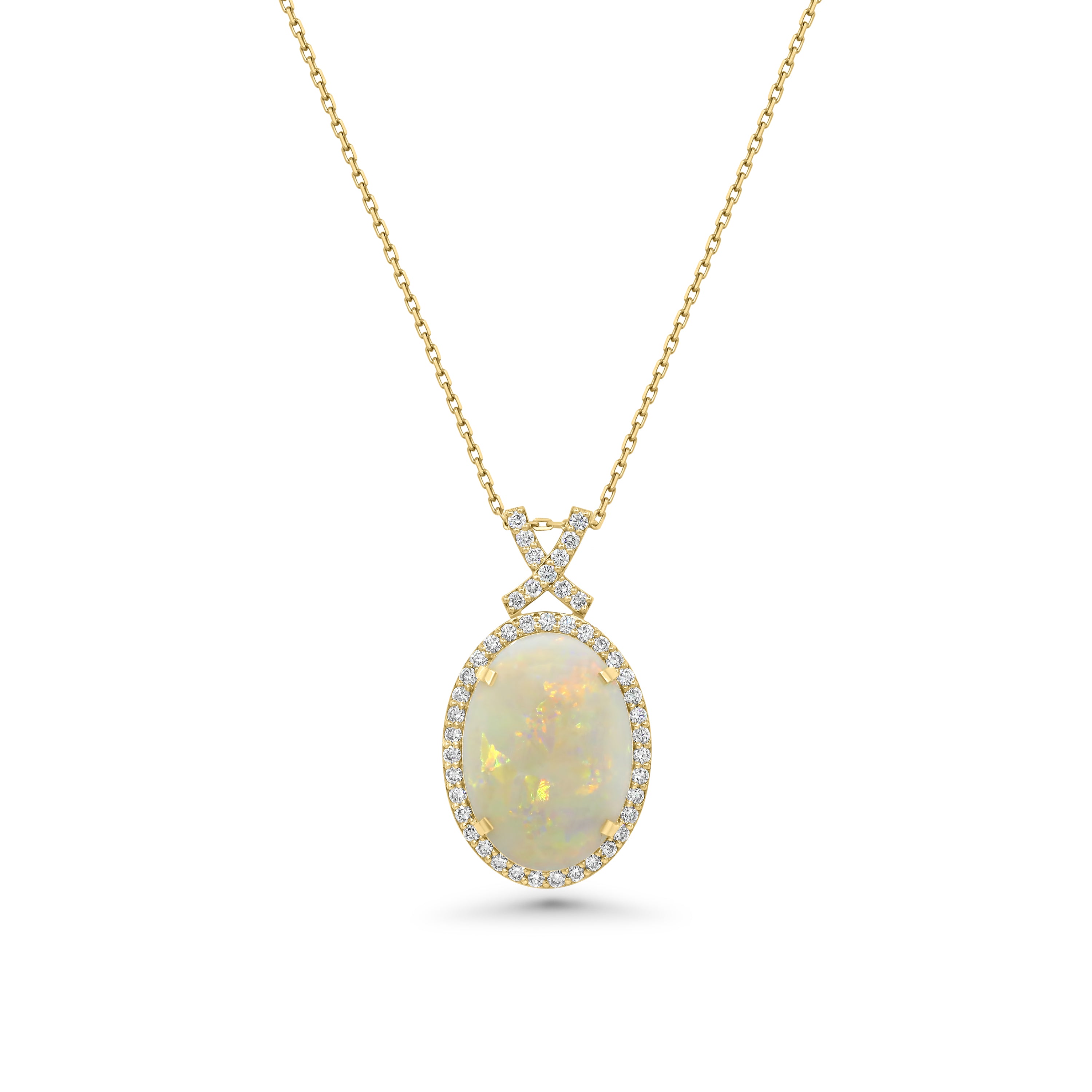 White Opal Pendant