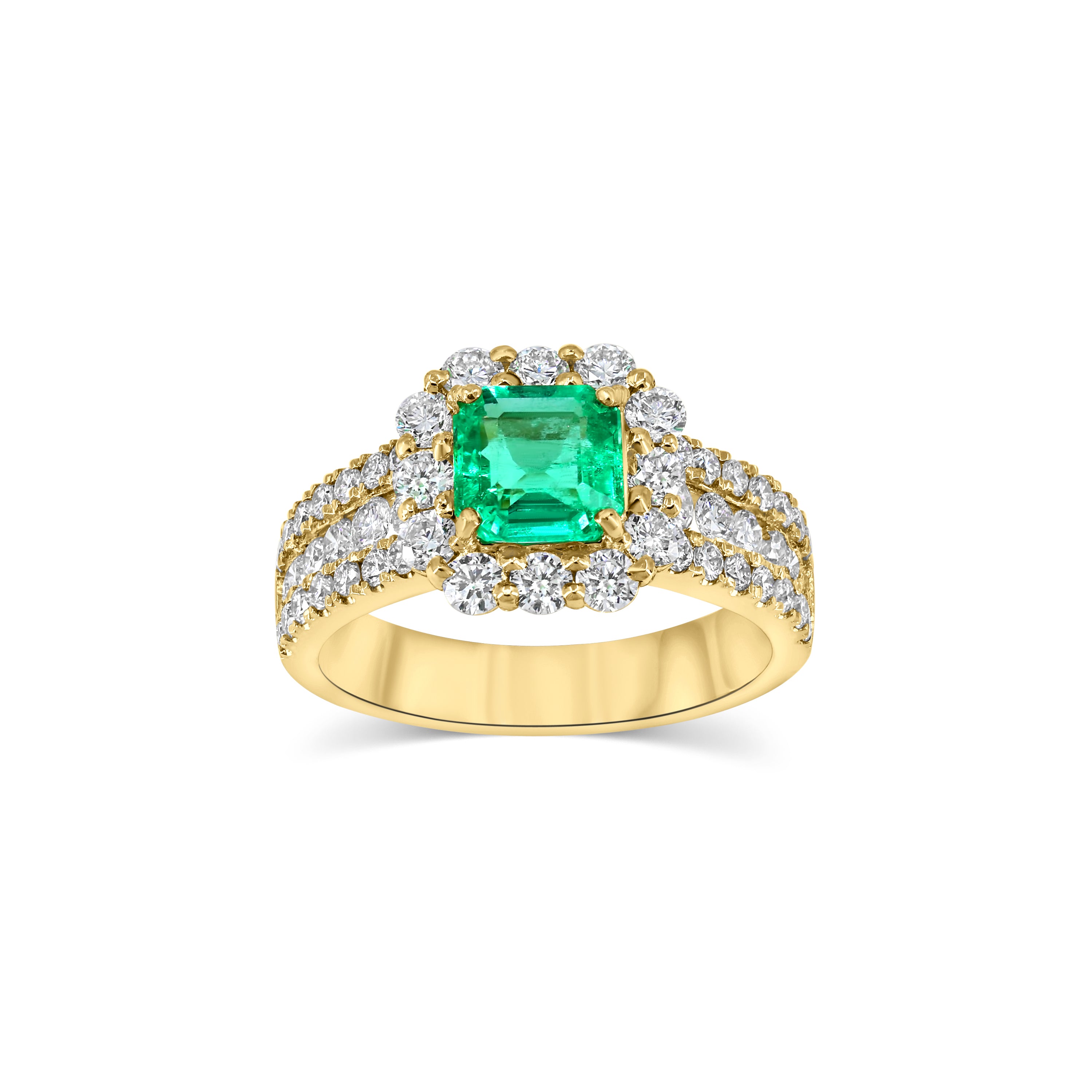 Emerald & Diamonds Ring